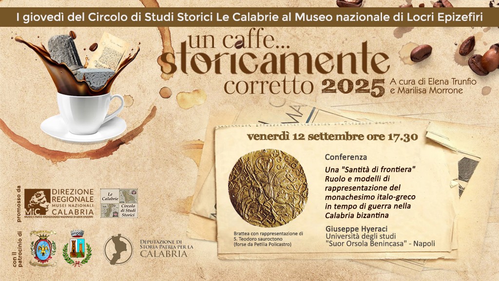 Riprendono a Locri gli incontri di "Un caffè . . . storicamente corretto"